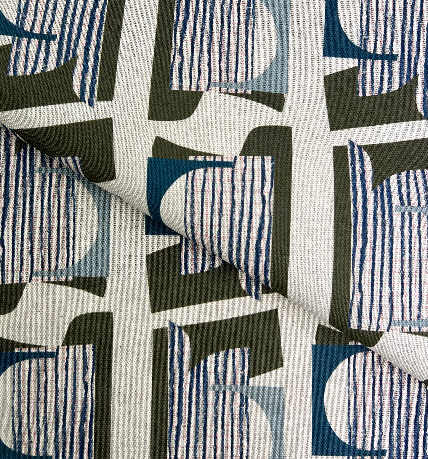 Mirren - Dark Olive & Blue