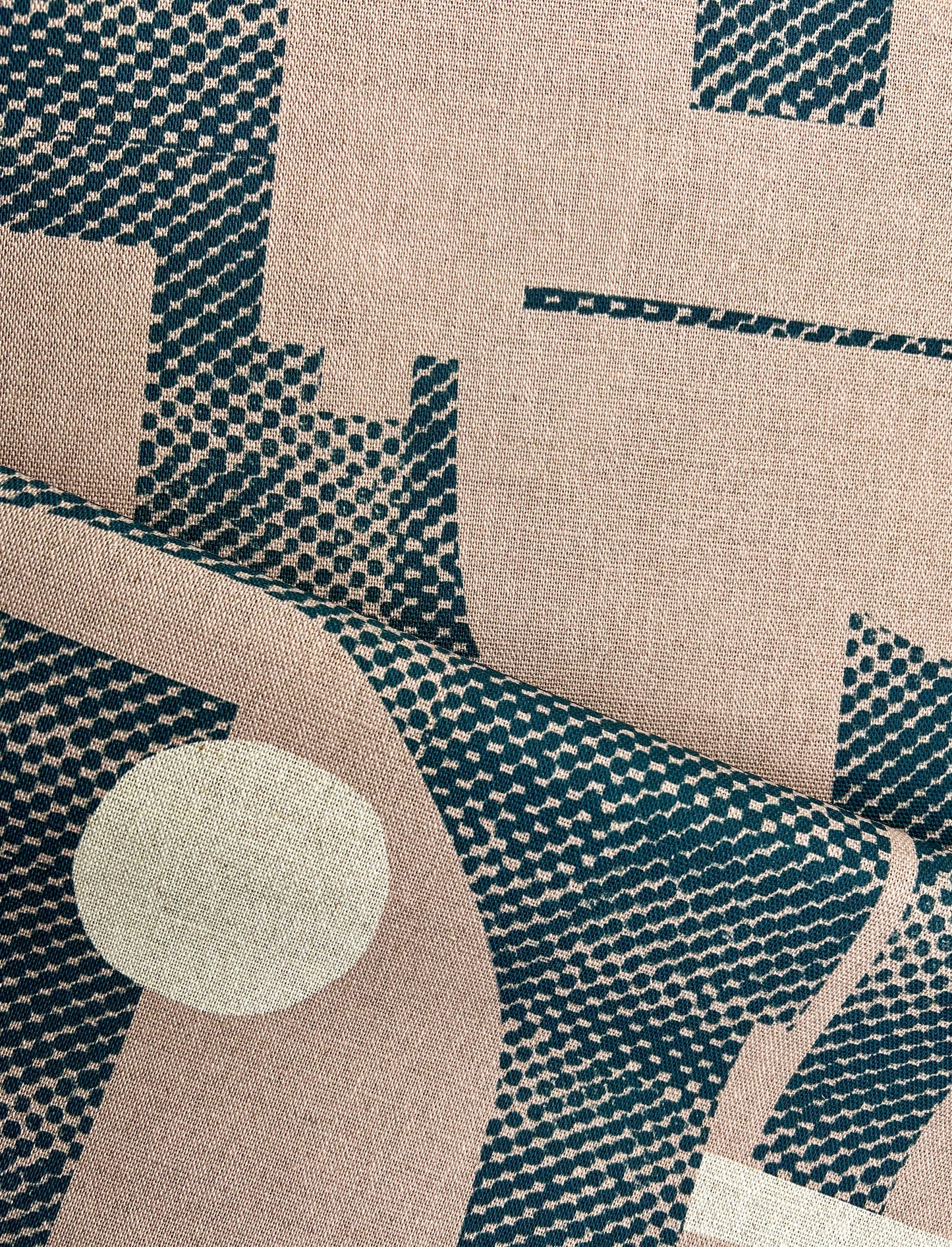 Thea Dappled - Pink Clay & Petrol Blue