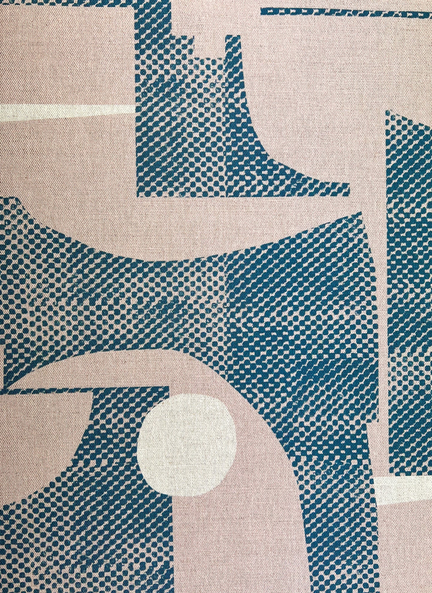 Thea Dappled - Pink Clay & Petrol Blue