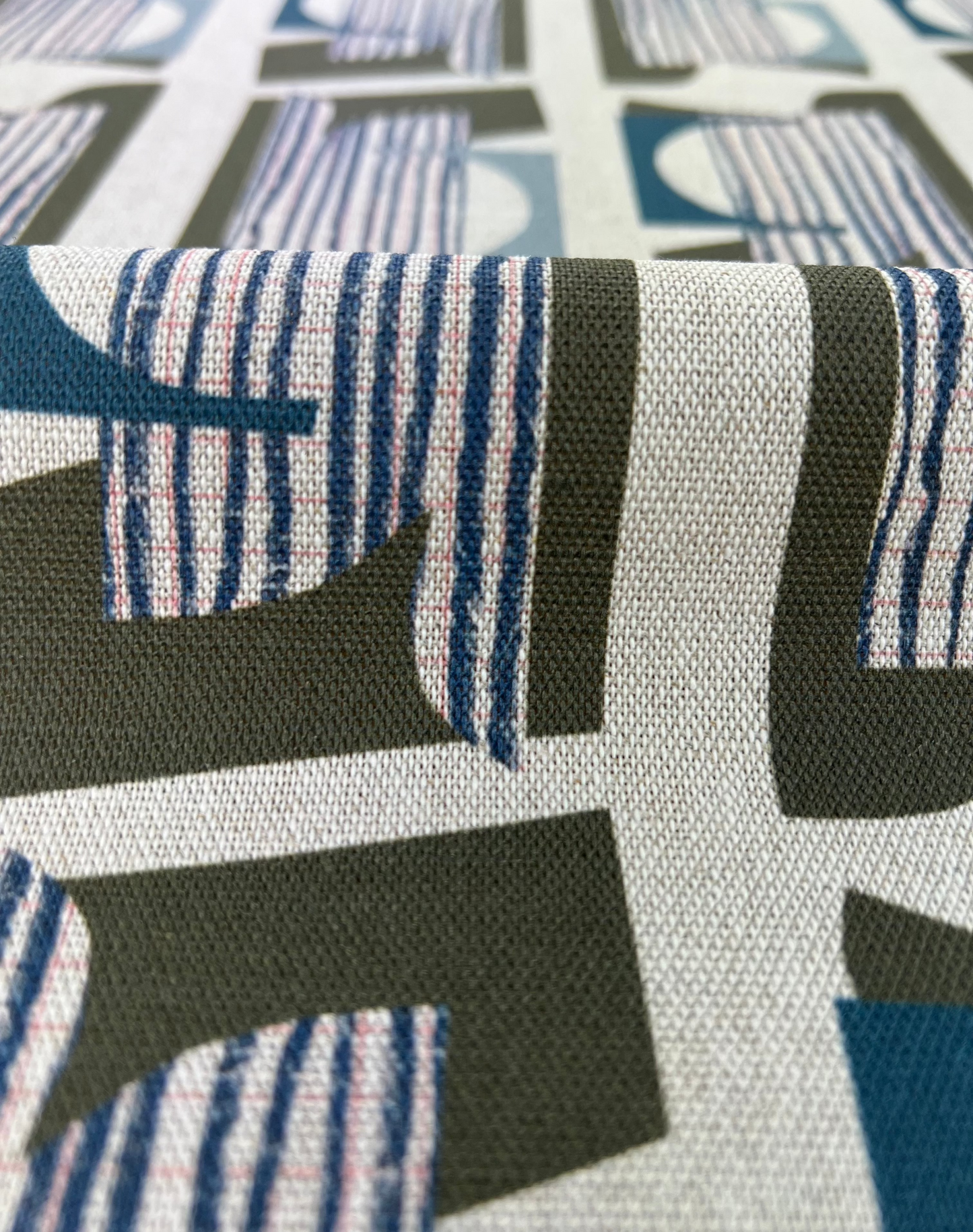 Mirren - Dark Olive & Blue
