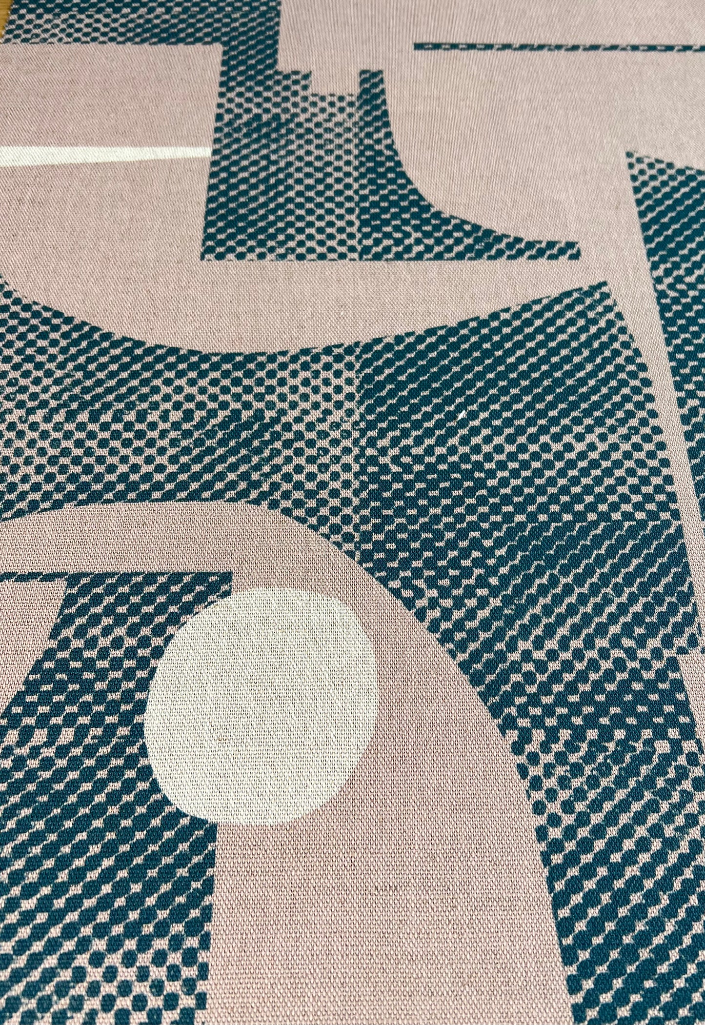 Thea Dappled - Pink Clay & Petrol Blue