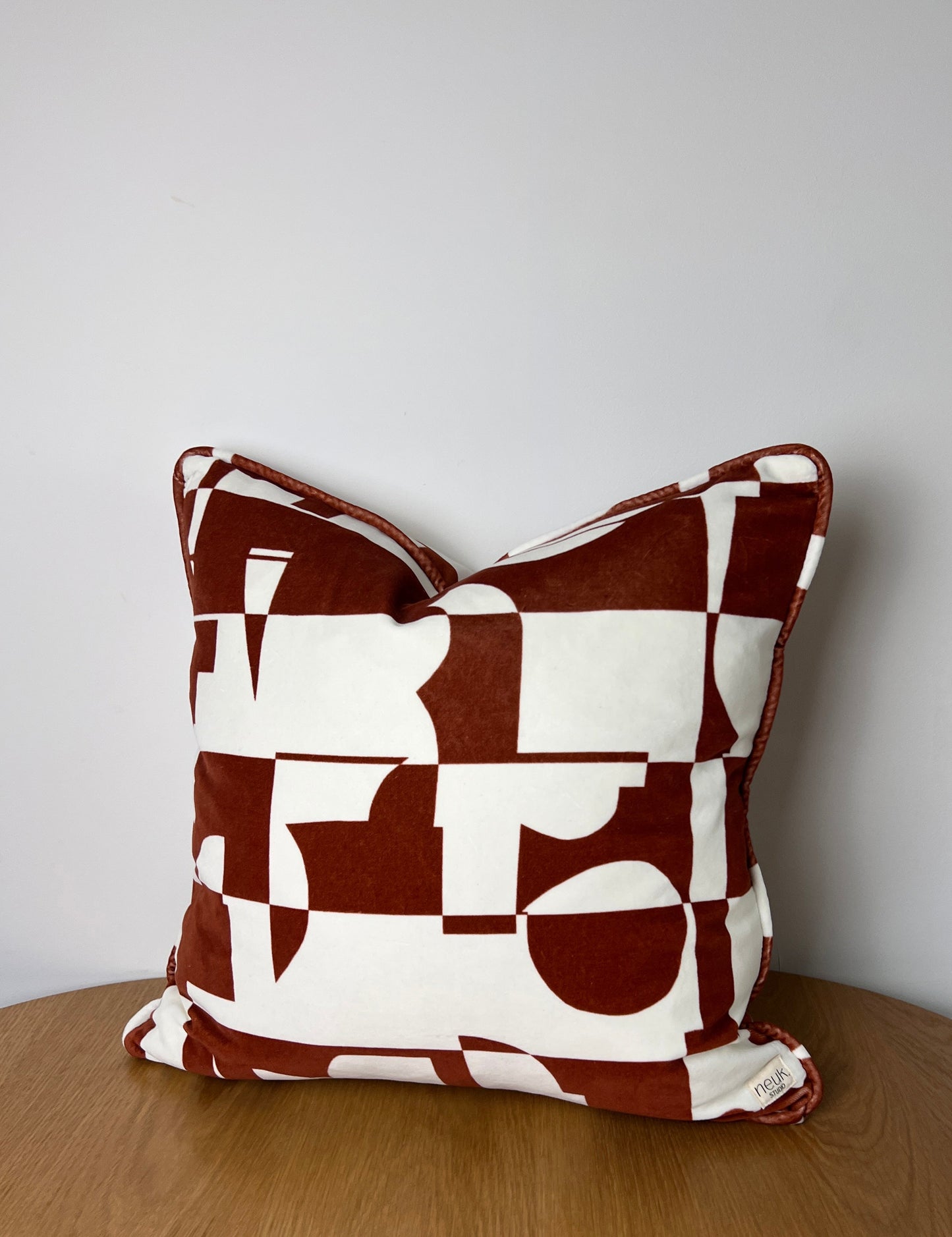 Arlo - Terracotta velvet cushion