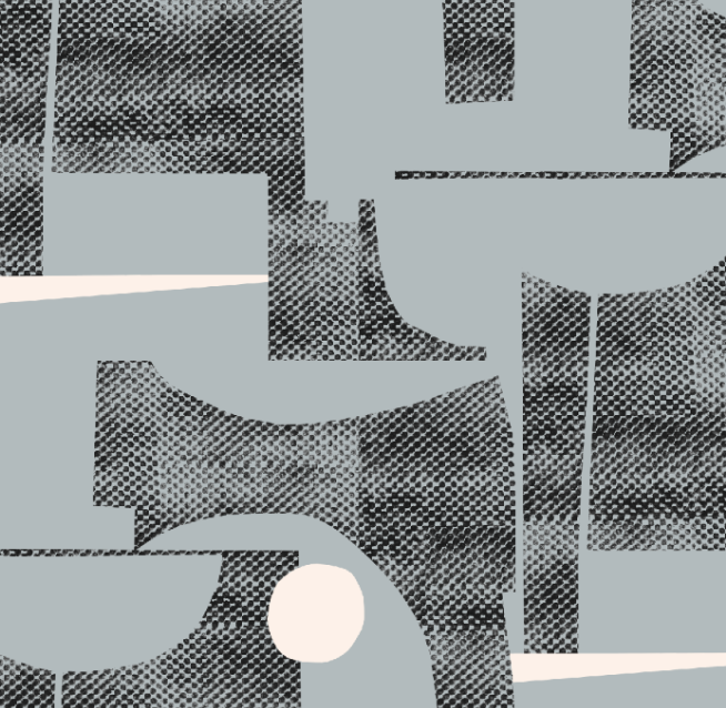 Thea Dappled - Dusky Blue & Charcoal