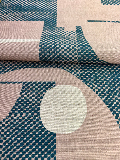 Thea Dappled - Pink Clay & Petrol Blue