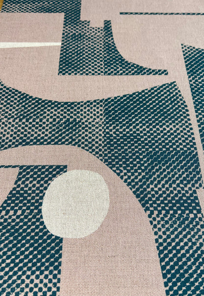Thea Dappled - Pink Clay & Petrol Blue
