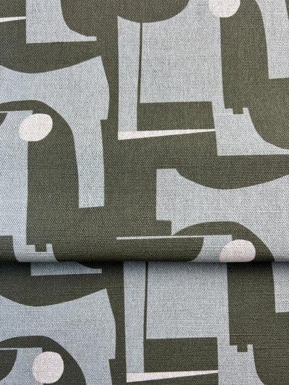 Thea - Deep Forest Green & Pastel Blue