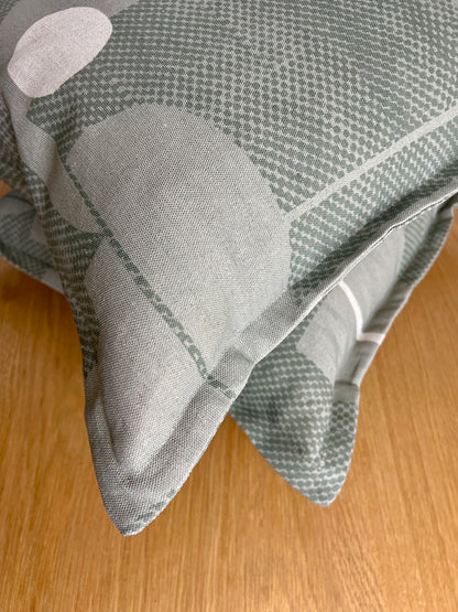 Thea Dappled - Sage & Caper linen cushion